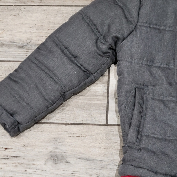 Artic Hero Boys 8-10 grey hooded quilted full zip jacket - Picture 4 of 8